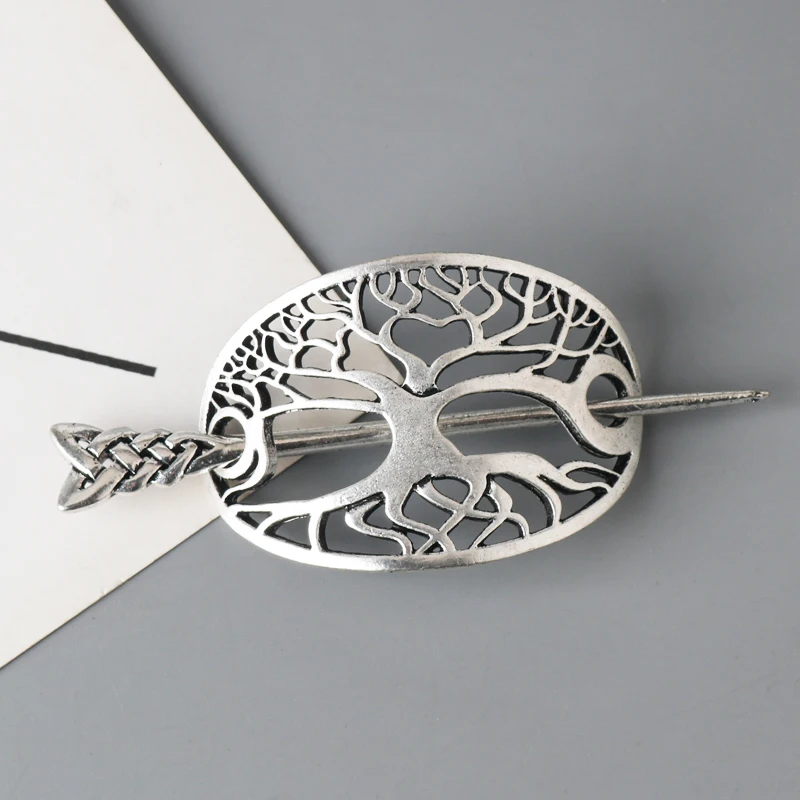 27 Style Viking Hairpin Celtics Knots Crown Vintage Metal Hair Stick Runes Dragons Slide Hair Clip Women Hair Jewelry Accessorie