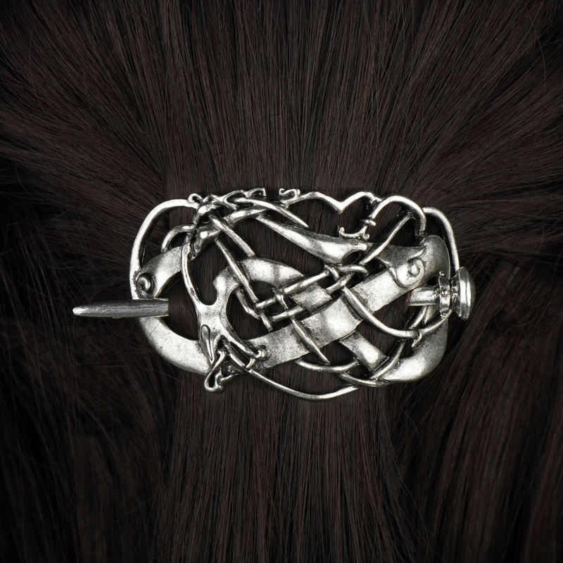 27 Style Viking Hairpin Celtics Knots Crown Vintage Metal Hair Stick Runes Dragons Slide Hair Clip Women Hair Jewelry Accessorie