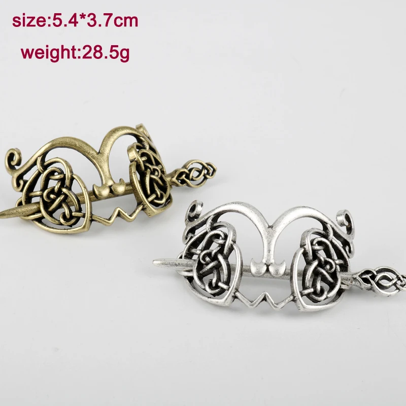 27 Style Viking Hairpin Celtics Knots Crown Vintage Metal Hair Stick Runes Dragons Slide Hair Clip Women Hair Jewelry Accessorie