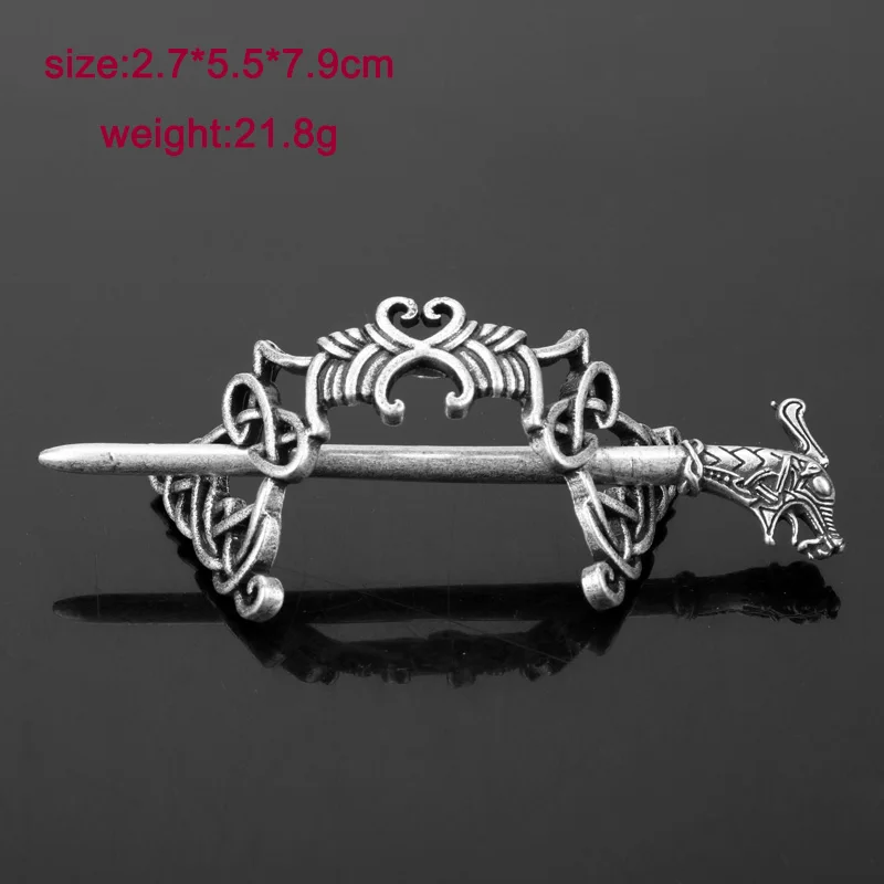 27 Style Viking Hairpin Celtics Knots Crown Vintage Metal Hair Stick Runes Dragons Slide Hair Clip Women Hair Jewelry Accessorie