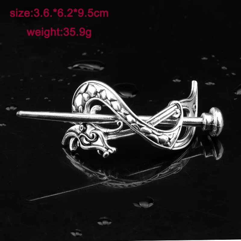 27 Style Viking Hairpin Celtics Knots Crown Vintage Metal Hair Stick Runes Dragons Slide Hair Clip Women Hair Jewelry Accessorie