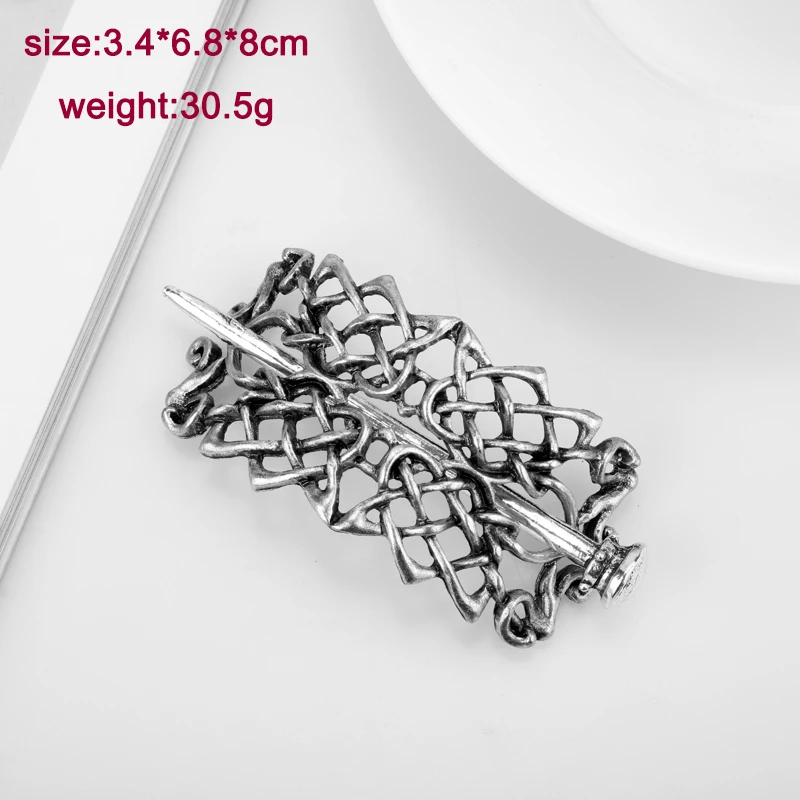 27 Style Viking Hairpin Celtics Knots Crown Vintage Metal Hair Stick Runes Dragons Slide Hair Clip Women Hair Jewelry Accessorie