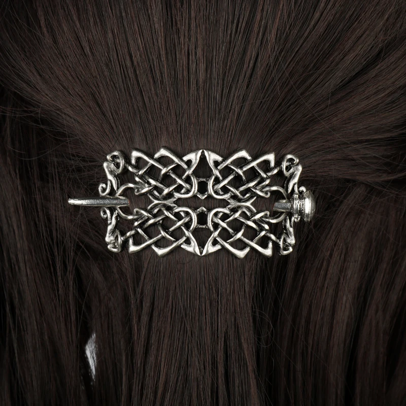 27 Style Viking Hairpin Celtics Knots Crown Vintage Metal Hair Stick Runes Dragons Slide Hair Clip Women Hair Jewelry Accessorie