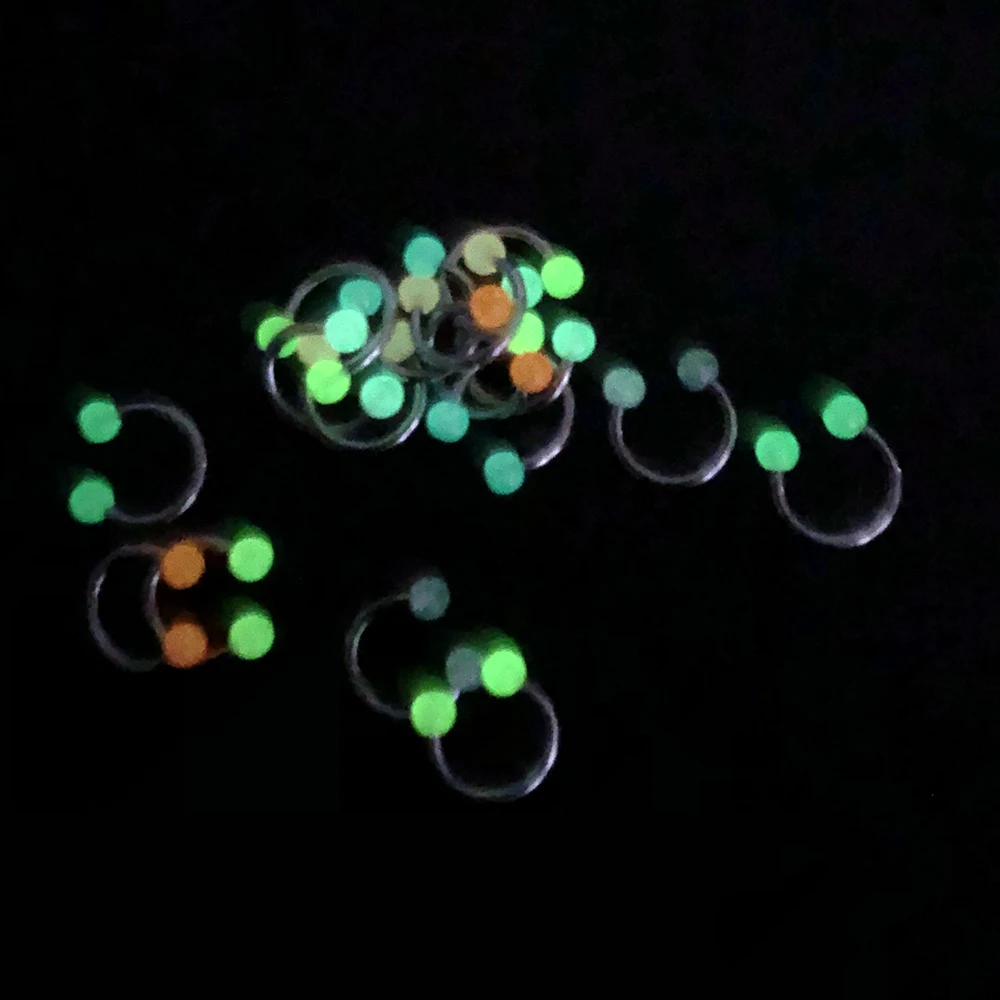 8/10/14pcs Acrylic Colorful Mixed Style Nose Ring Tongue Lip Eyebrow Ring Ear Studs Tragus Helix Lobe Ball Piercing Body Jewelry