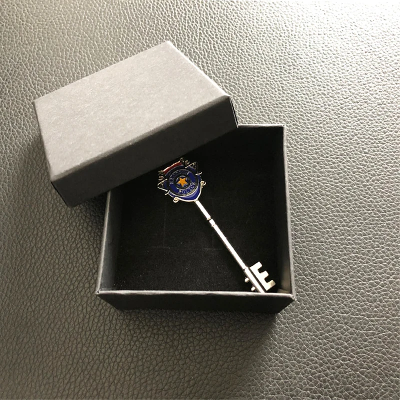 Game Residents Evils 3 Key Badge Keychains Raccoon City Police Station Jill Valentine S.T.A.R.S. Key Collection With Box Jewelry