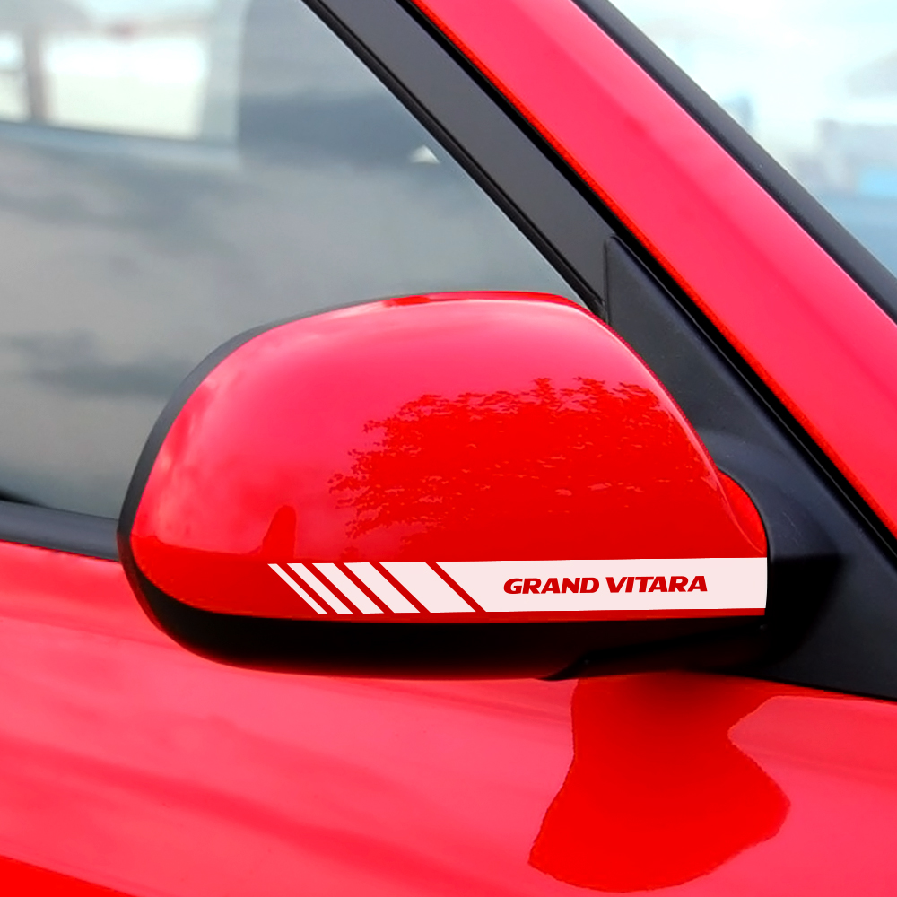 For Suzuki Swift Ciaz Baleno Vitara Jimny Grand Alto Equator Ertiga Ignis Samurai SX4 Car Rearview Mirror Cover Decor Stickers