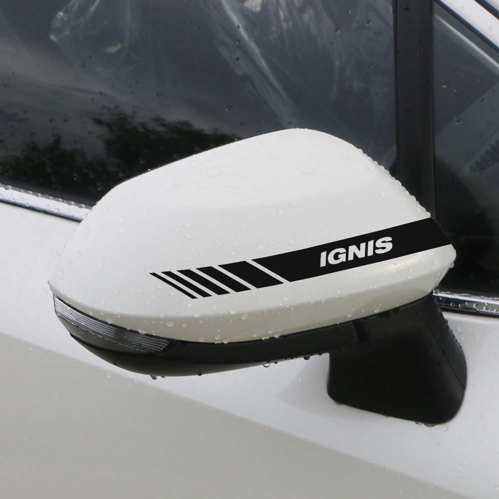 For Suzuki Swift Ciaz Baleno Vitara Jimny Grand Alto Equator Ertiga Ignis Samurai SX4 Car Rearview Mirror Cover Decor Stickers