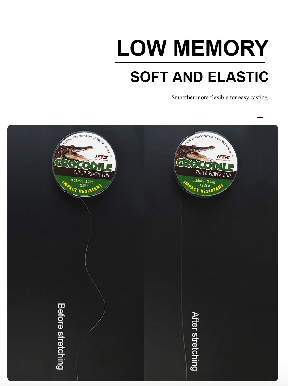 FTK Ice Fishing Lines Nylon Line 0.08MM-0.25MM 2.9-12.5LB 1.3kg-5.7kg Fishing Line Sea Fish Carp Ice Fishing Line