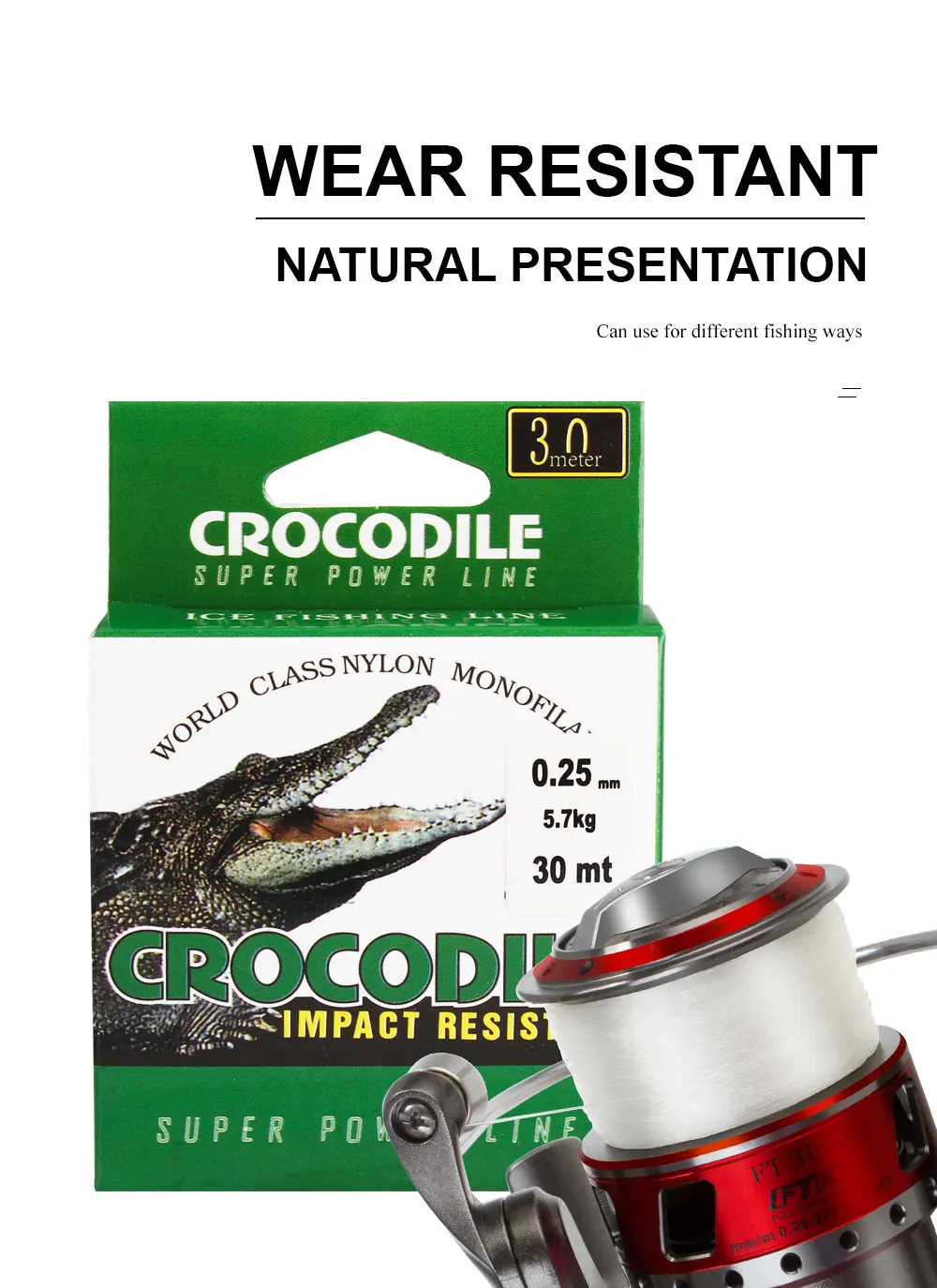 FTK Ice Fishing Lines Nylon Line 0.08MM-0.25MM 2.9-12.5LB 1.3kg-5.7kg Fishing Line Sea Fish Carp Ice Fishing Line