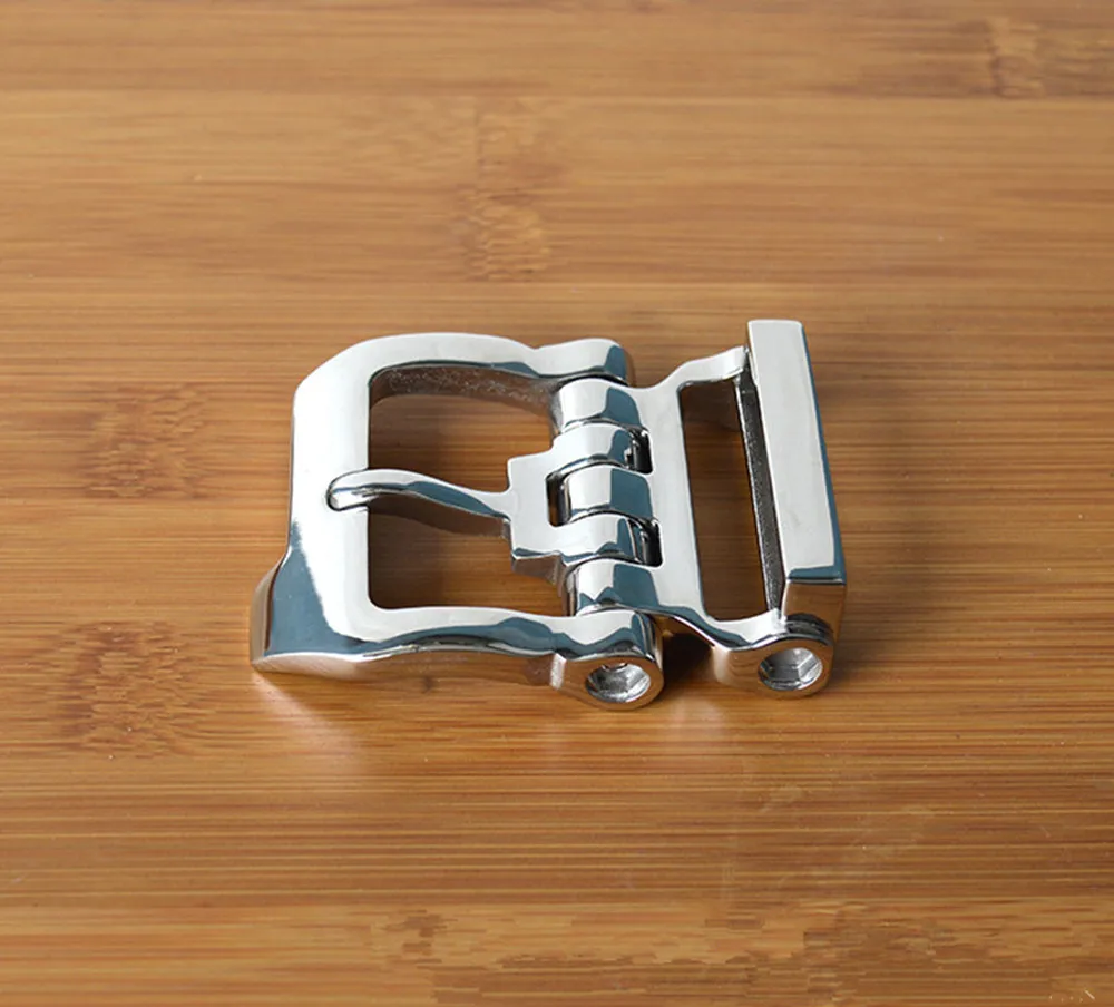 1pcs DIY Stainless Steel 40mm Inner Width Man Leather Craft Tactical Belt Buckle Hardware Brushed Metal Solid Jeans Belt Access