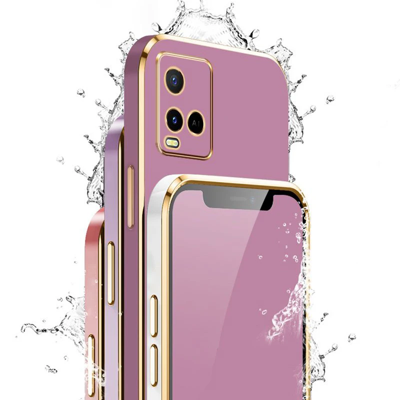 For vivo Y33s Case vivo Y21 Y21s Cover Shockproof Bumper Color TPU Frame Transparent Vivo V2111 V2109 V2110 Matte Hard PC Case