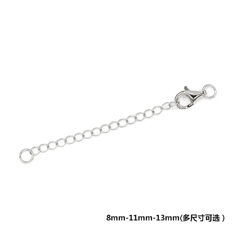 10pcs/lot Multicolor Metal Extended Extension Tail Chain Lobster Clasps Connector For DIY Jewelry Making Bracelet Necklace
