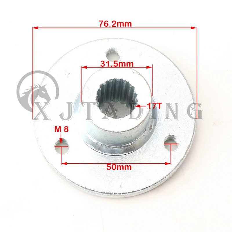 17T 23T 24T 28T 31T 32T 38T Rear Wheel Hub Sprocket Hub For China 50cc-250cc ATV Go Kart UTV Buggy Golf Cart Quad Bike Parts