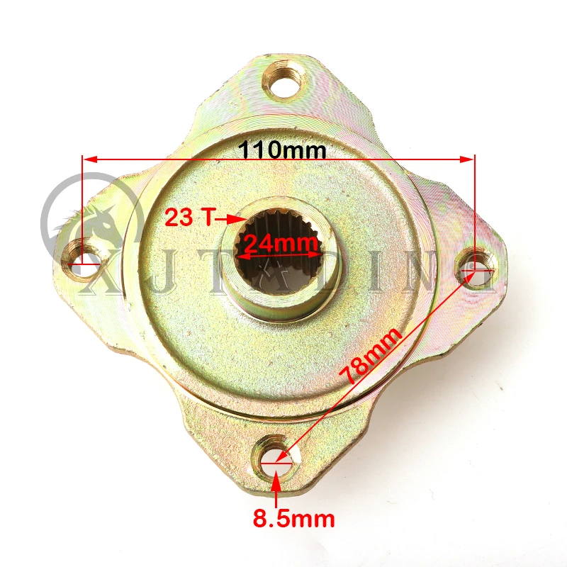17T 23T 24T 28T 31T 32T 38T Rear Wheel Hub Sprocket Hub For China 50cc-250cc ATV Go Kart UTV Buggy Golf Cart Quad Bike Parts