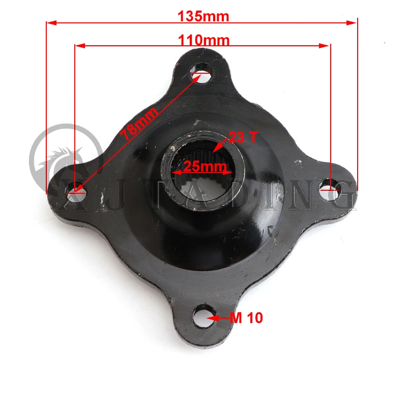 17T 23T 24T 28T 31T 32T 38T Rear Wheel Hub Sprocket Hub For China 50cc-250cc ATV Go Kart UTV Buggy Golf Cart Quad Bike Parts