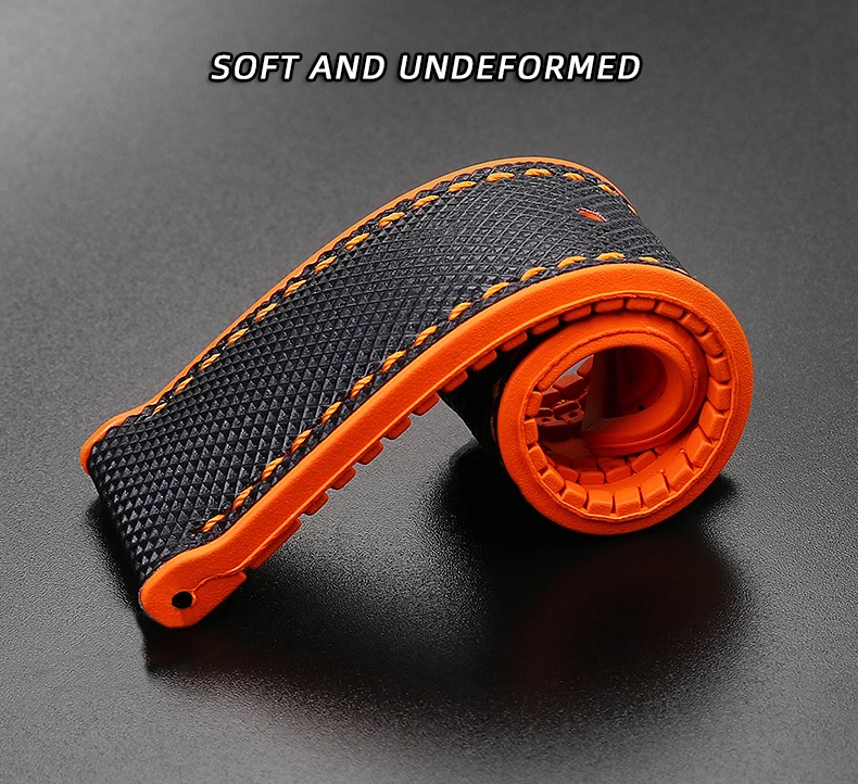 For Omega Tissot MIDO IWC Watchband 19 20mm 22mm Nylon Silicone Bottom Watch Strap Men Waterproof Rubber Wrist Band Accessories