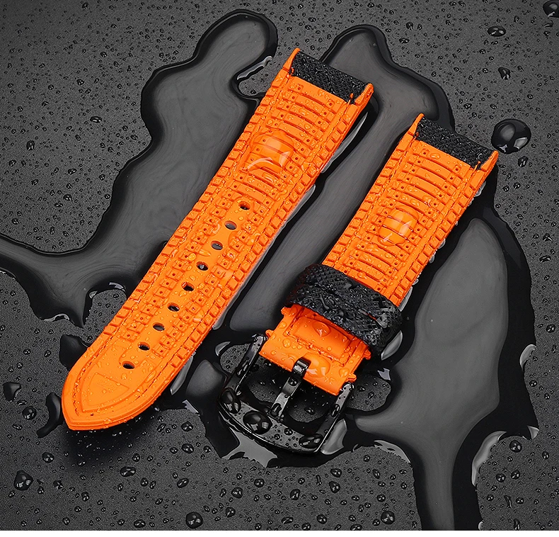 For Omega Tissot MIDO IWC Watchband 19 20mm 22mm Nylon Silicone Bottom Watch Strap Men Waterproof Rubber Wrist Band Accessories