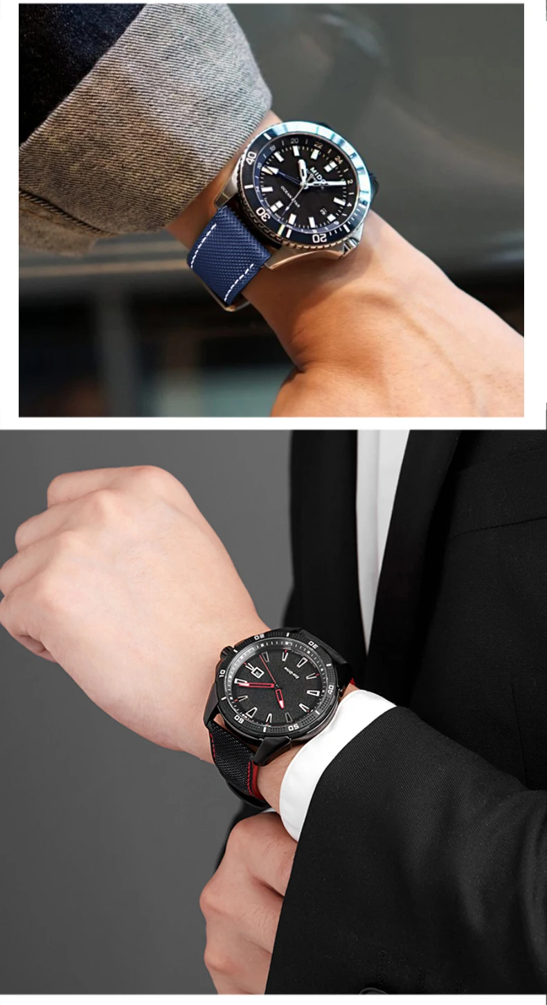 For Omega Tissot MIDO IWC Watchband 19 20mm 22mm Nylon Silicone Bottom Watch Strap Men Waterproof Rubber Wrist Band Accessories