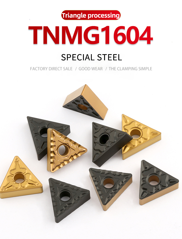 10pcs KaKarot Carbide Insert TNMG160404-CQ TNMG160408-CQ HQ YT1018 External Turning Tools For Steel Metal TNMG Turning Tools