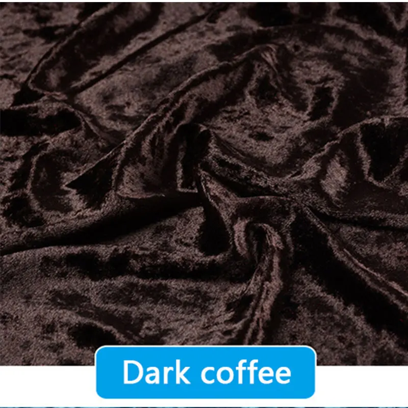 0.5M/1M/2M/3M Gold Velvet Fabric Elastic Soft Ice Velvet Fabric by Meter for Garment Dress