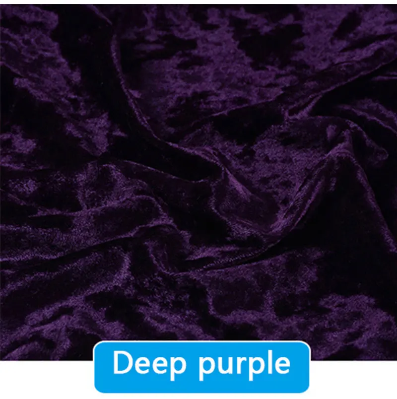 0.5M/1M/2M/3M Gold Velvet Fabric Elastic Soft Ice Velvet Fabric by Meter for Garment Dress