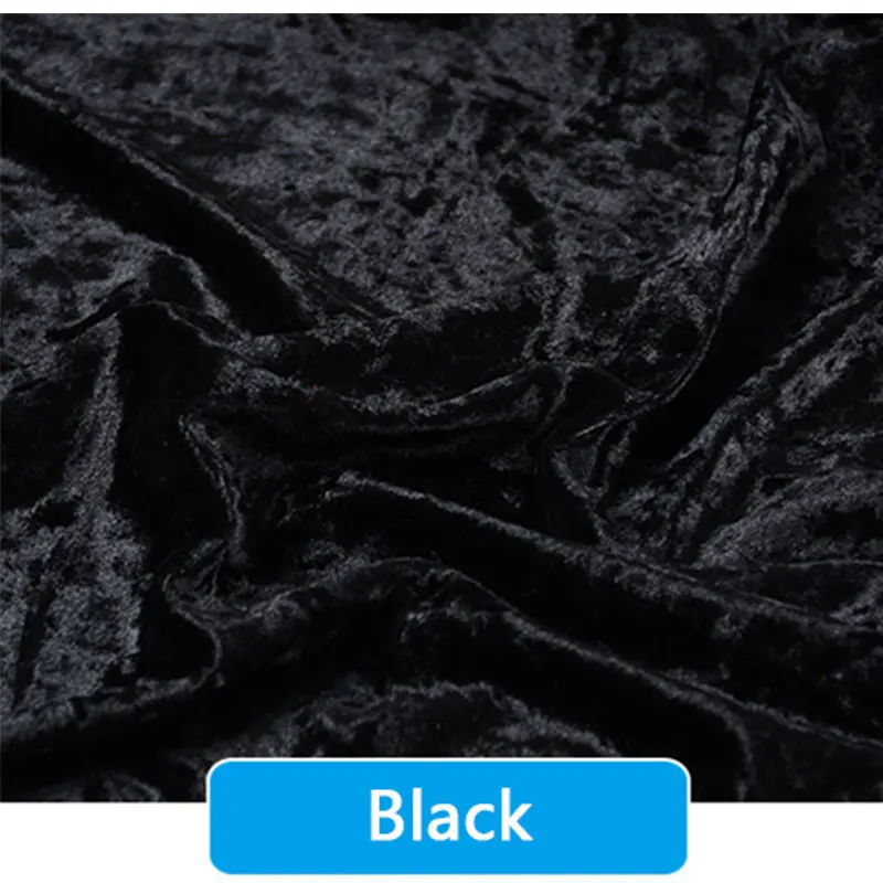 0.5M/1M/2M/3M Gold Velvet Fabric Elastic Soft Ice Velvet Fabric by Meter for Garment Dress