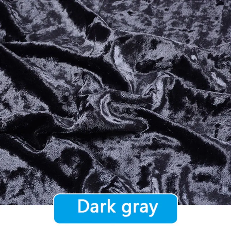 0.5M/1M/2M/3M Gold Velvet Fabric Elastic Soft Ice Velvet Fabric by Meter for Garment Dress