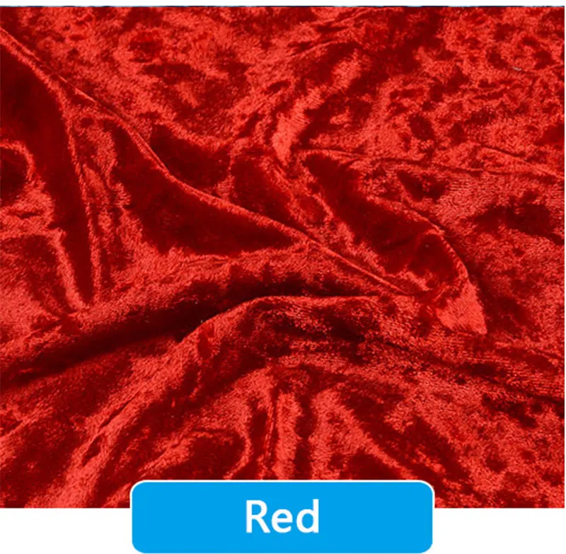 0.5M/1M/2M/3M Gold Velvet Fabric Elastic Soft Ice Velvet Fabric by Meter for Garment Dress