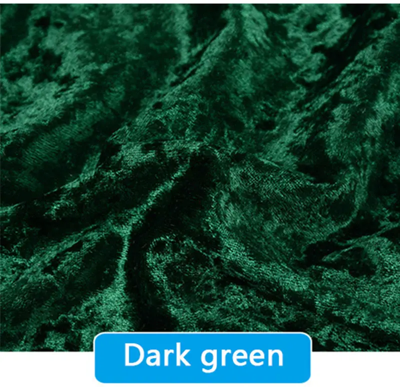 0.5M/1M/2M/3M Gold Velvet Fabric Elastic Soft Ice Velvet Fabric by Meter for Garment Dress