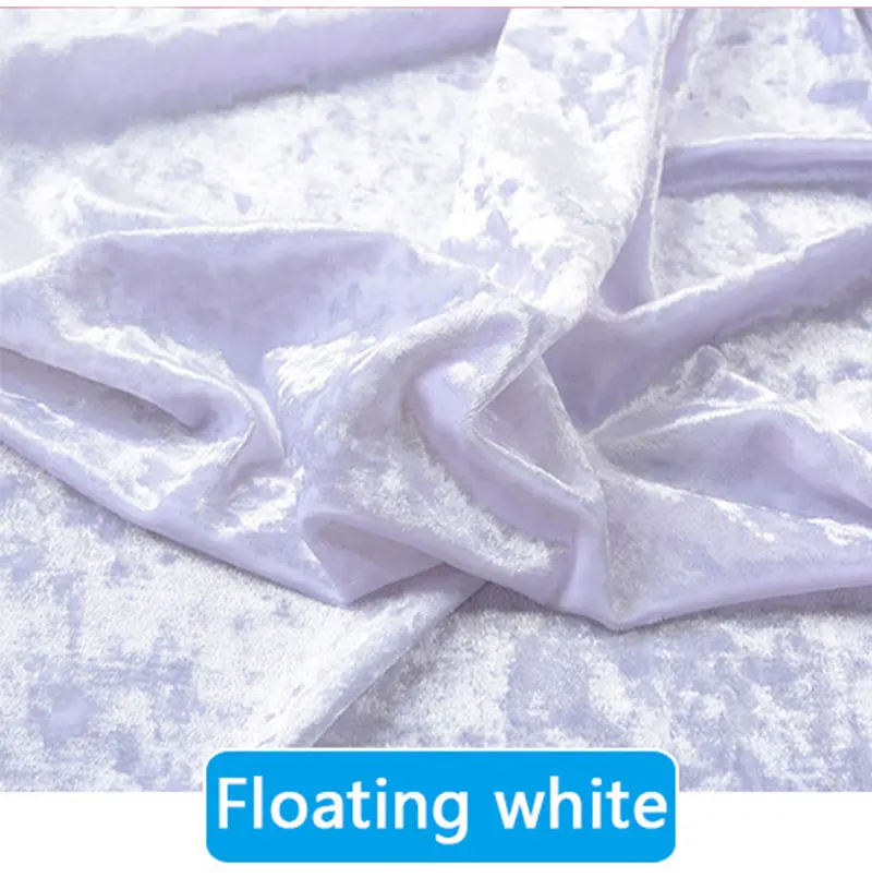 0.5M/1M/2M/3M Gold Velvet Fabric Elastic Soft Ice Velvet Fabric by Meter for Garment Dress