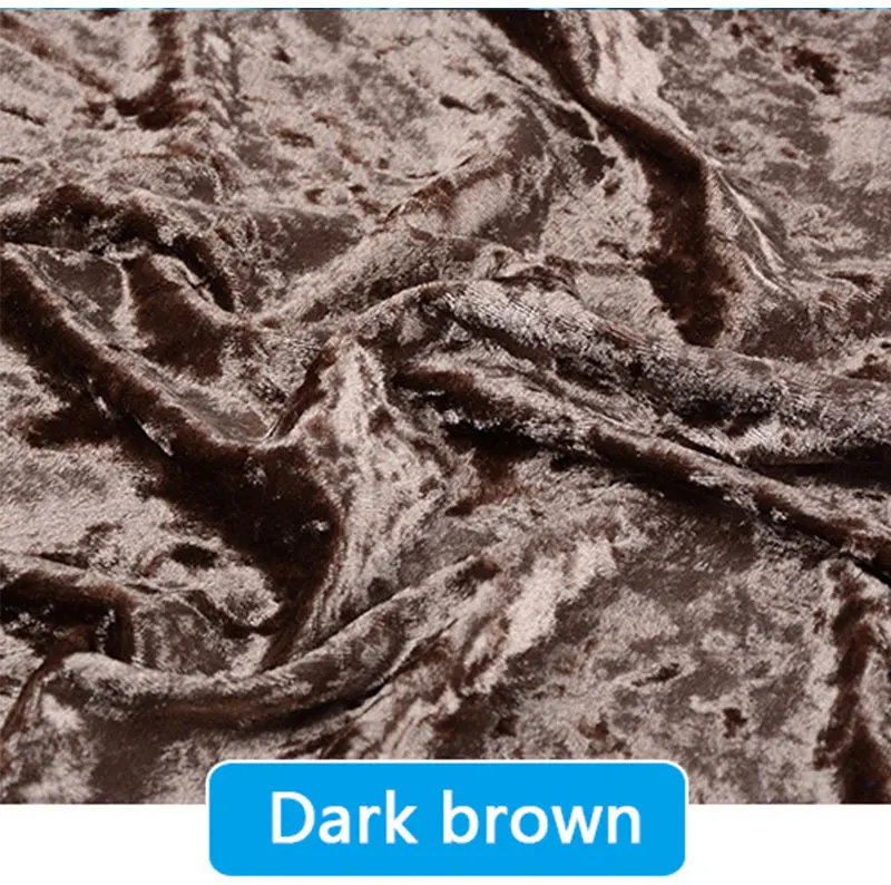 0.5M/1M/2M/3M Gold Velvet Fabric Elastic Soft Ice Velvet Fabric by Meter for Garment Dress
