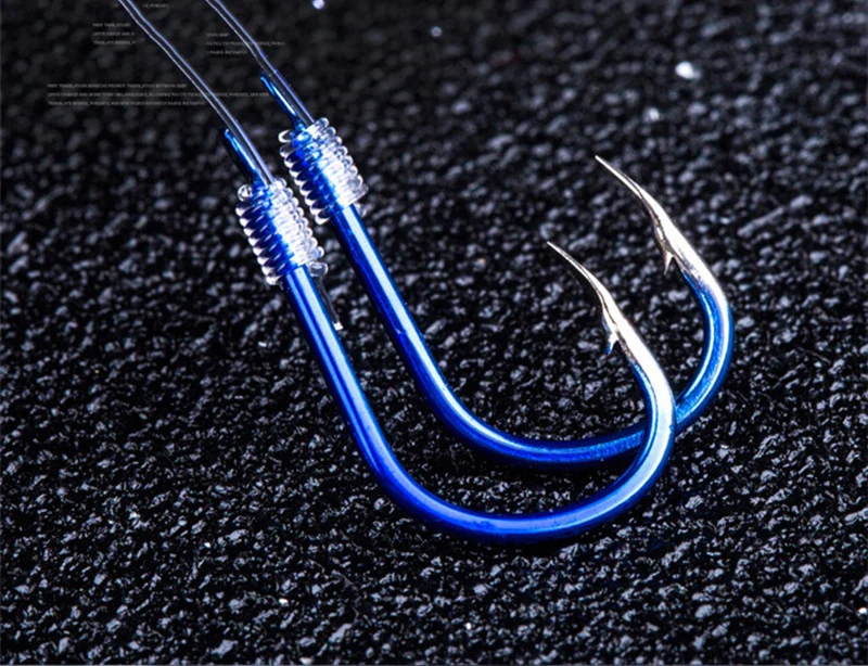 10 Pairs/lot Steel Fishing Hooks Tied Line 2/4/6/8/10# High Carbon Carp Fishing Hook Japan Sea Fishing Anzol A309