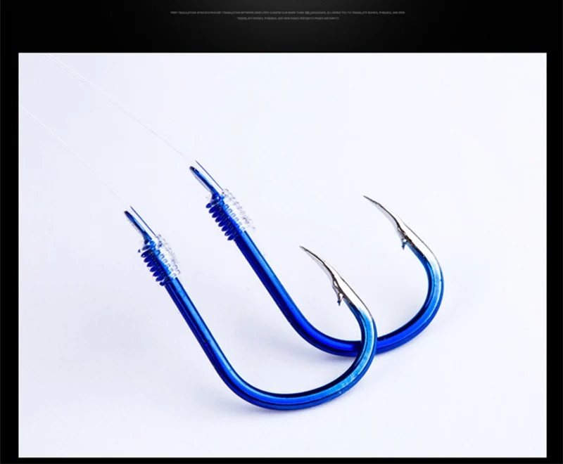 10 Pairs/lot Steel Fishing Hooks Tied Line 2/4/6/8/10# High Carbon Carp Fishing Hook Japan Sea Fishing Anzol A309