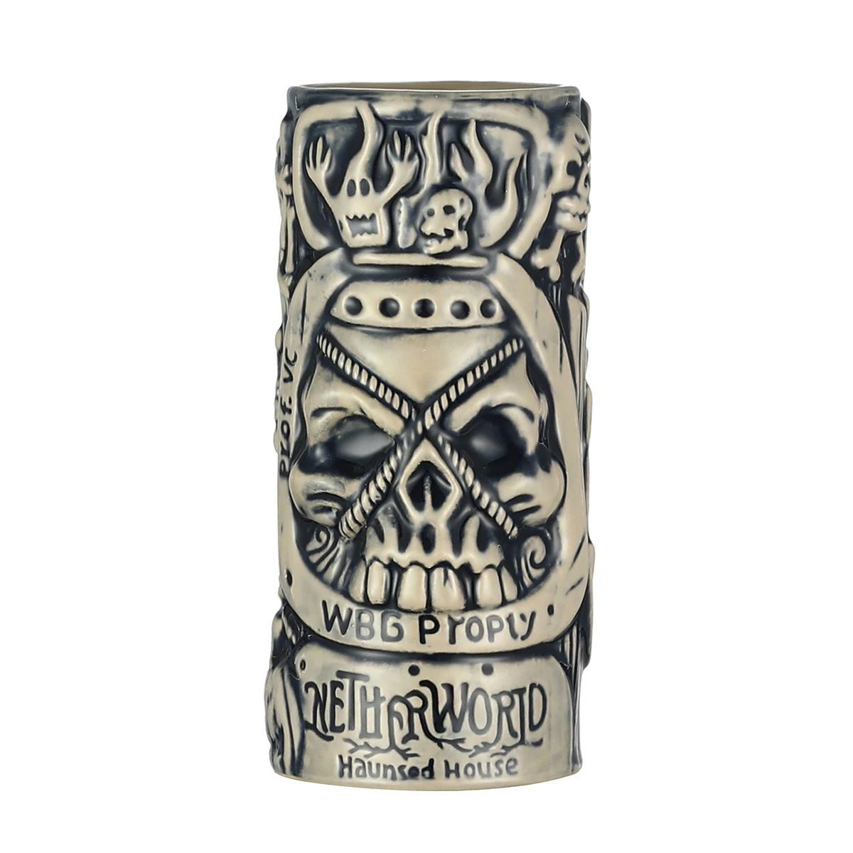 Tiki Mugs Ceramic Hawaiian Luau Party Mugs Drinkware, Cute Exotic Cocktail Glasses, Tiki Bar