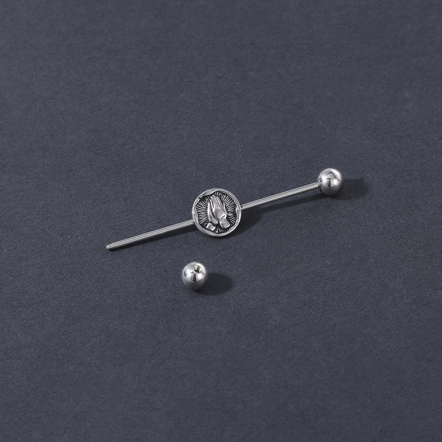 AOEDEJ Industrial Piercing Earring Women Stainless Steel Helix Ear Piercing Dragon Snake Long Earring Jewelry Barbell Earring