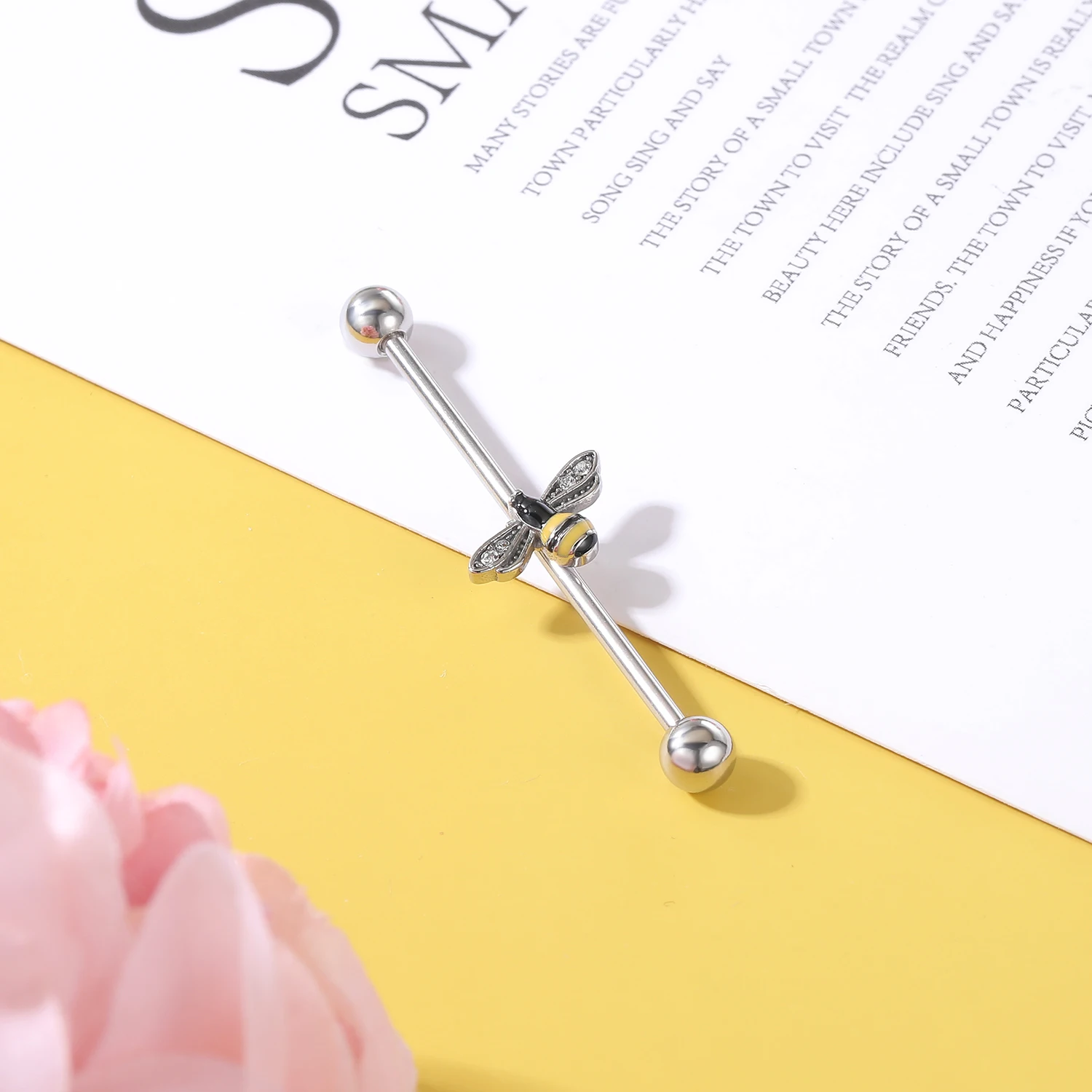 AOEDEJ Industrial Piercing Earring Women Stainless Steel Helix Ear Piercing Dragon Snake Long Earring Jewelry Barbell Earring