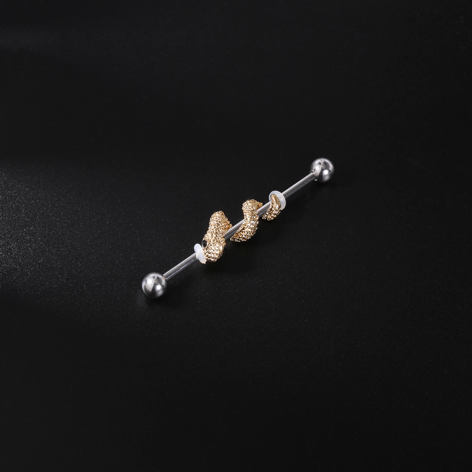 AOEDEJ Industrial Piercing Earring Women Stainless Steel Helix Ear Piercing Dragon Snake Long Earring Jewelry Barbell Earring