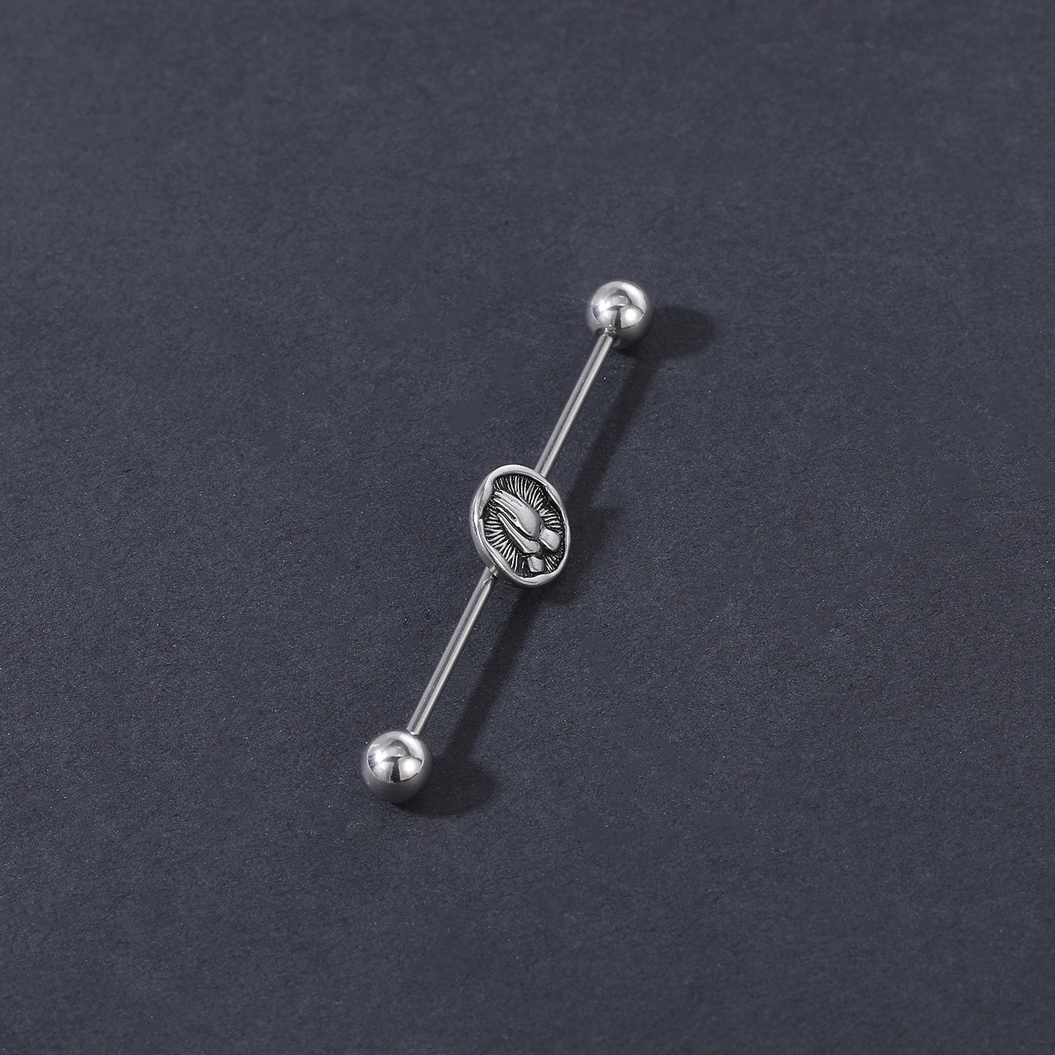 AOEDEJ Industrial Piercing Earring Women Stainless Steel Helix Ear Piercing Dragon Snake Long Earring Jewelry Barbell Earring