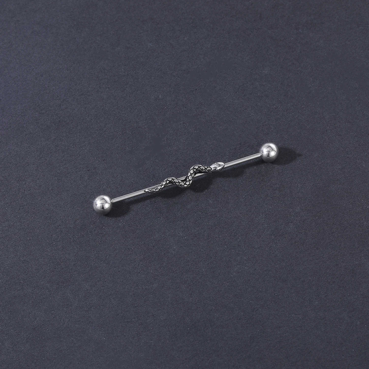 AOEDEJ Industrial Piercing Earring Women Stainless Steel Helix Ear Piercing Dragon Snake Long Earring Jewelry Barbell Earring