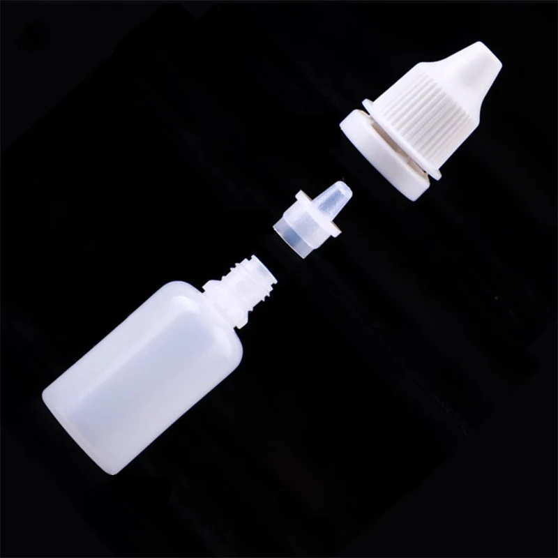 Dropper Bottles Squeezable Eye Drop Bottle Empty Plastic Liquid Eyedrops Vial 3ml 5ml 10ml 15ml 20ml 30ml 50ml 100ml