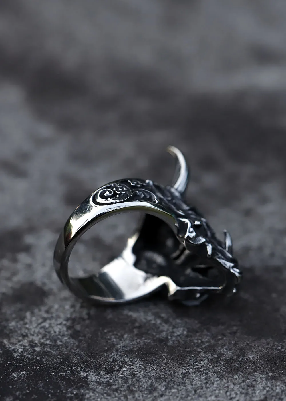 2022 NEW Men's 316L stainless-steel rings Dropshipping Retro Devil Skull Demon gothic punk FASHION Jewelry Gifts free shipping