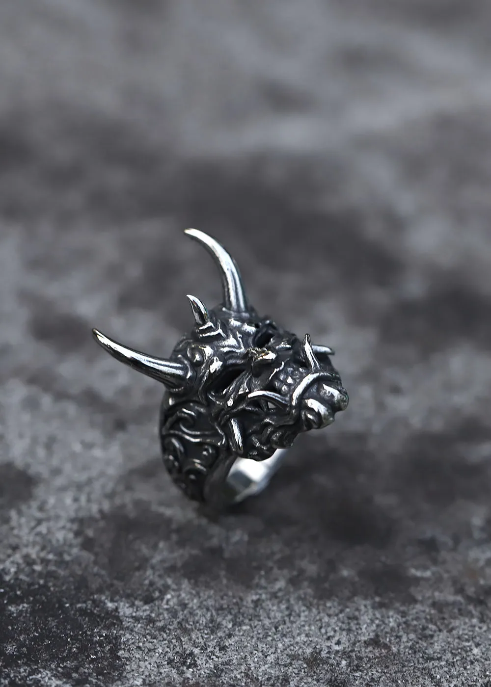 2022 NEW Men's 316L stainless-steel rings Dropshipping Retro Devil Skull Demon gothic punk FASHION Jewelry Gifts free shipping