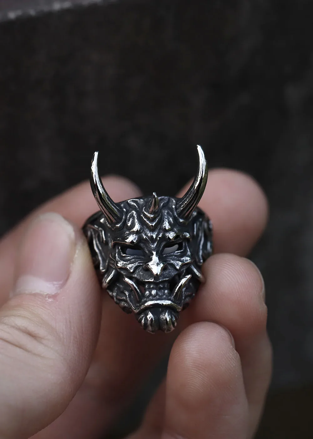 2022 NEW Men's 316L stainless-steel rings Dropshipping Retro Devil Skull Demon gothic punk FASHION Jewelry Gifts free shipping