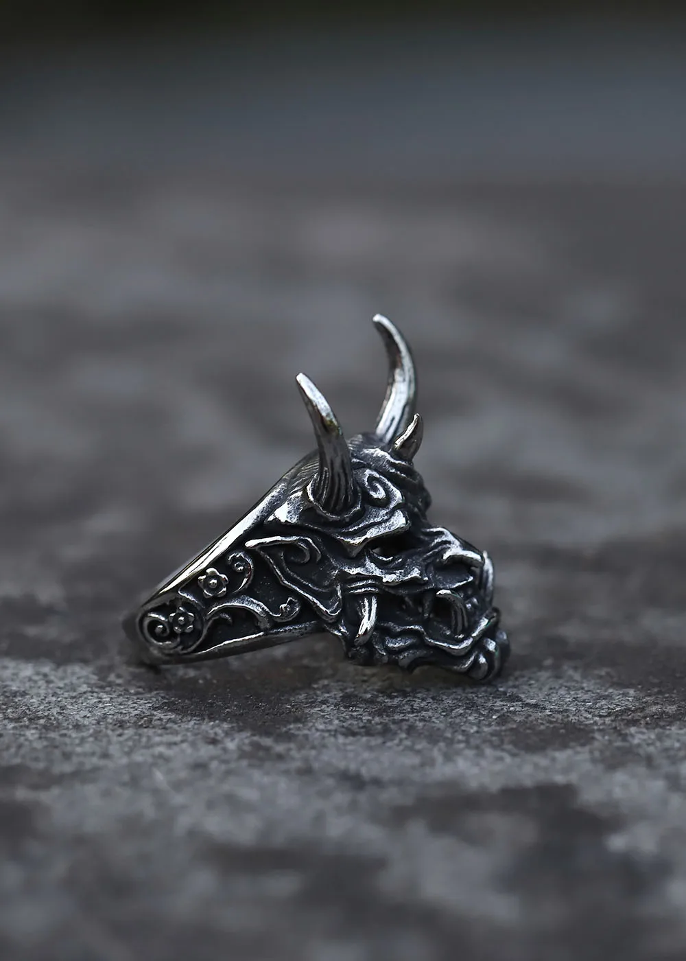 2022 NEW Men's 316L stainless-steel rings Dropshipping Retro Devil Skull Demon gothic punk FASHION Jewelry Gifts free shipping