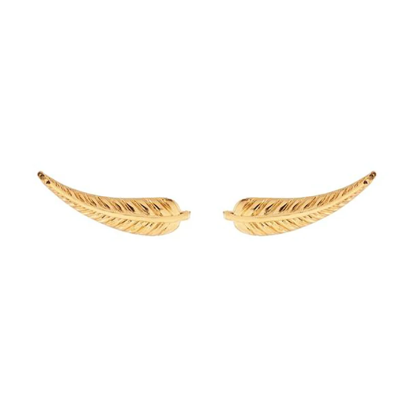 TIANDE Silver Color Gold Plated Climber Earrings for Women Smooth Piercing Women's Stud Earrings 2022 Fashion Jewelry Wholesale