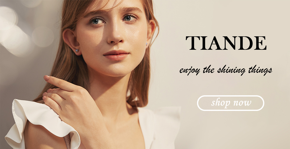 TIANDE Silver Color Gold Plated Climber Earrings for Women Smooth Piercing Women's Stud Earrings 2022 Fashion Jewelry Wholesale