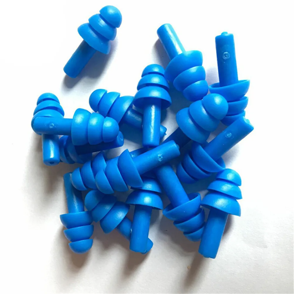 10 Pairs Soft Anti-Noise Ear Plug Waterproof Swimming Silicone Swim Earplugs For Adult Children Swimmers Diving