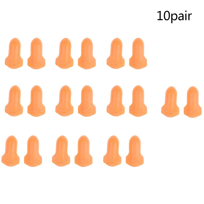 10 Pairs Soft Anti-Noise Ear Plug Waterproof Swimming Silicone Swim Earplugs For Adult Children Swimmers Diving