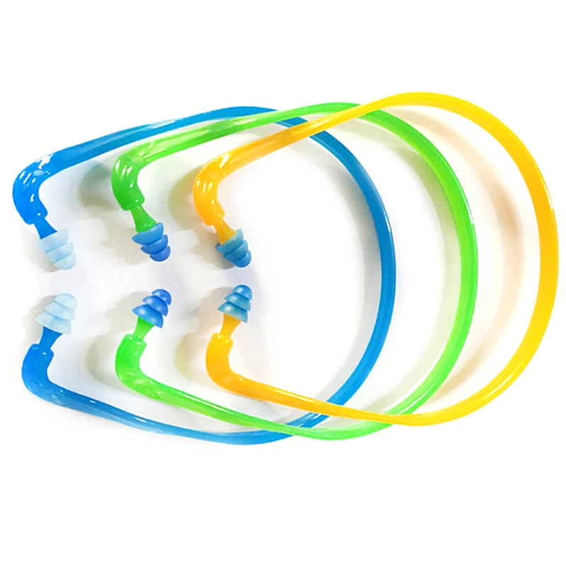 10 Pairs Soft Anti-Noise Ear Plug Waterproof Swimming Silicone Swim Earplugs For Adult Children Swimmers Diving