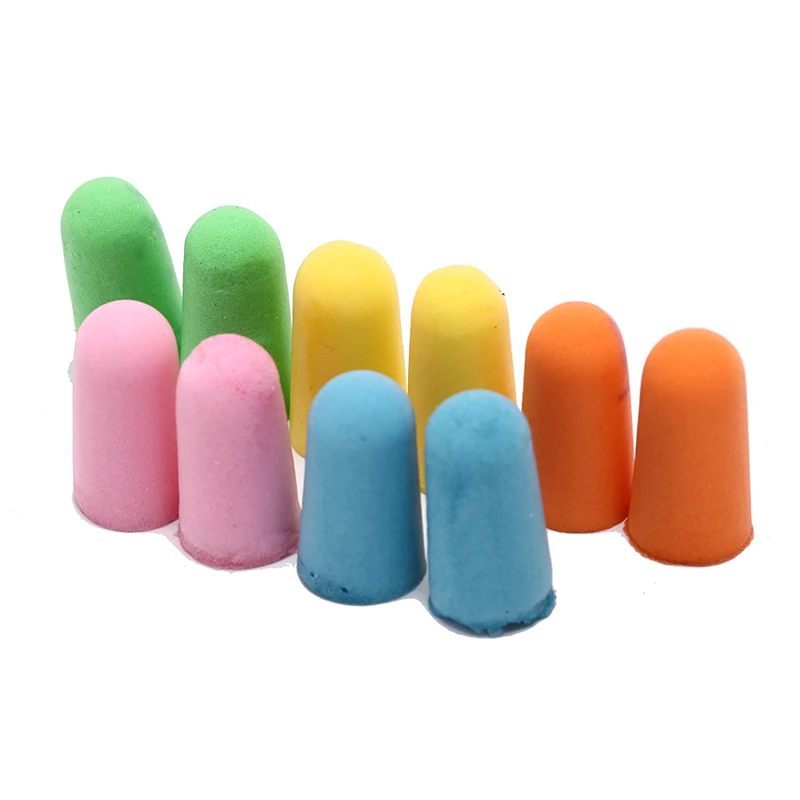 10 Pairs Soft Anti-Noise Ear Plug Waterproof Swimming Silicone Swim Earplugs For Adult Children Swimmers Diving